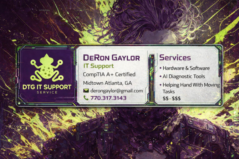DeRon Gaylor Business Card
