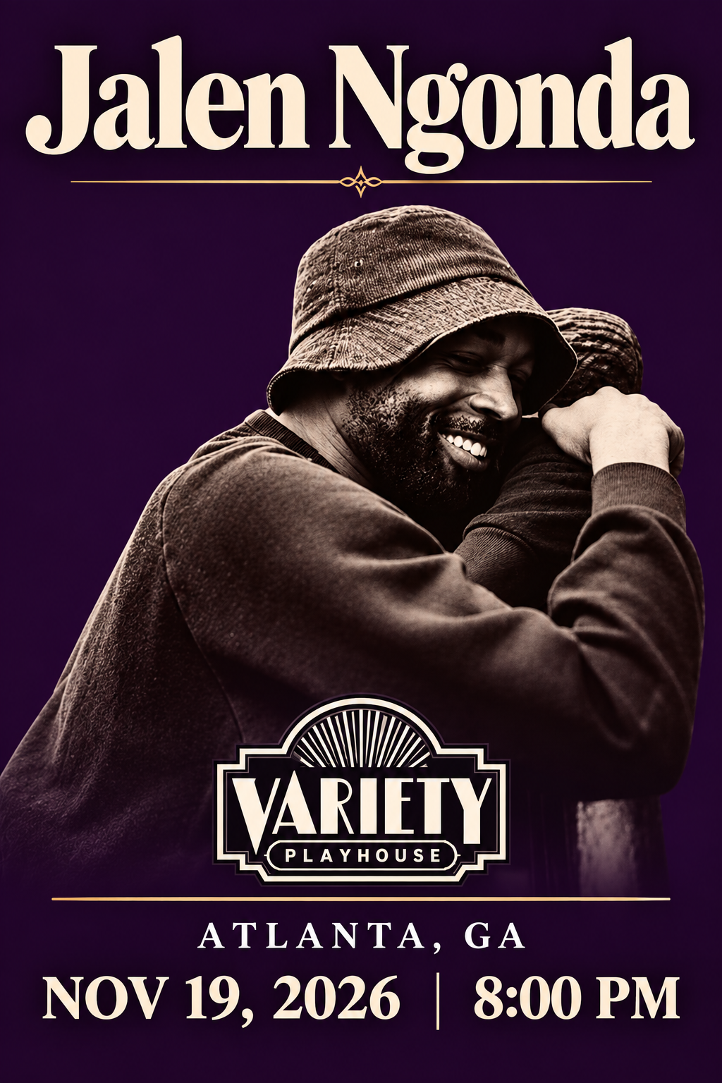 Jalen Ngonda Concert Poster
