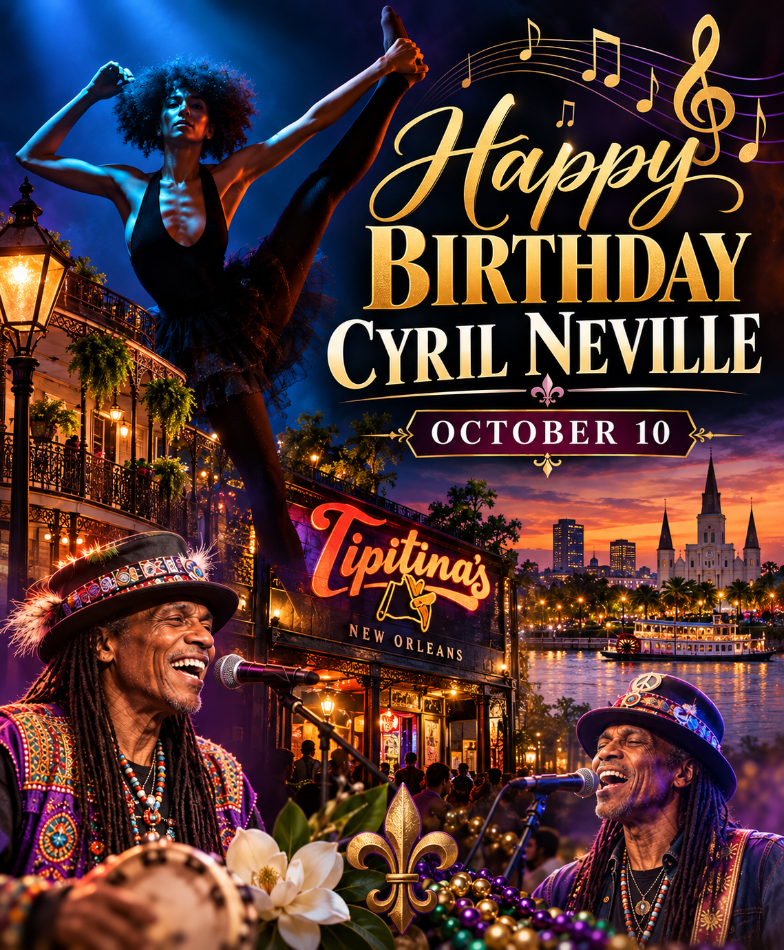 Happy Birthday Cyril Neville_ New Orleans Jazz Tribute